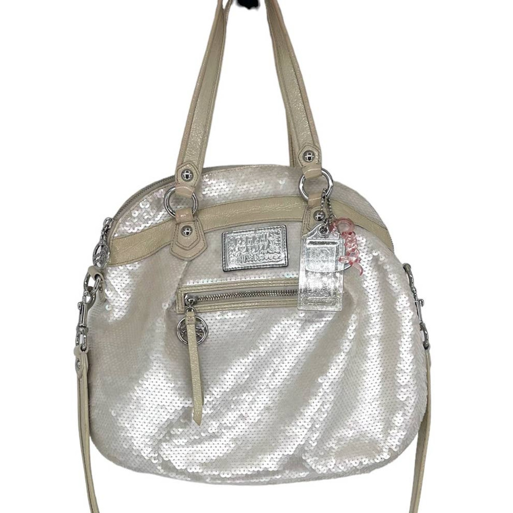 Coach Poppy Opal Iridescent Limited Edition Sequin Satchel Bag Crossbody
